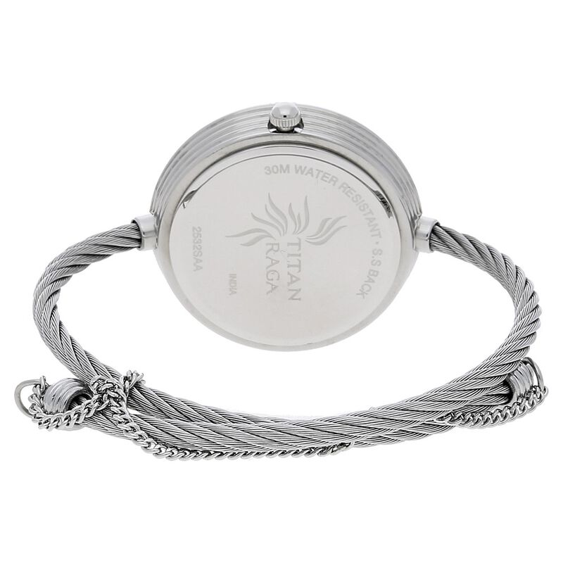 Titan Raga Garden of Eden Silver Dial Analog Stainless Steel Strap watch for Women - image number 3