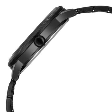 Sonata Poze Quartz Analog Black Dial Black Metal Strap Watch For Men