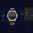 Titan Karishma Radiance Blue Dial Analog Leather Strap watch for Men - image number 2