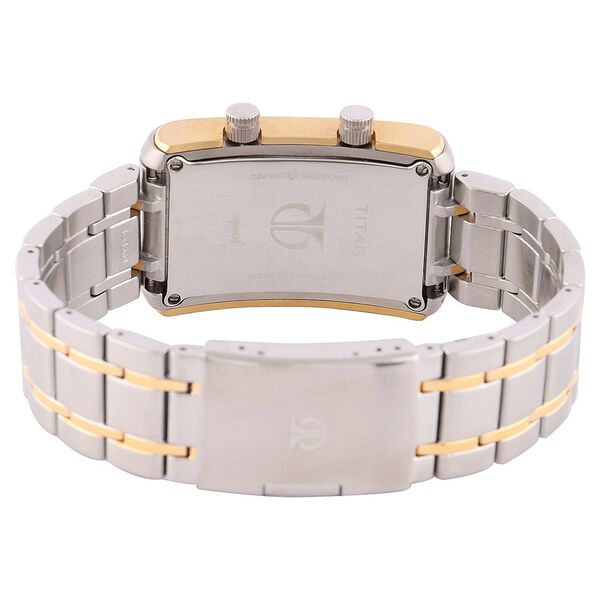 Titan Mens Black Dial Analog Leather Strap watch for Men - image number 2