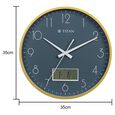 Titan Contemporary Ana-Digi Wall Clock with Thermometer - image number 4