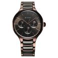 Titan Ceramic Fusion Multifunction Black Dial With Two Toned Color Stainless Steel Strap Watch For Men - image number 1