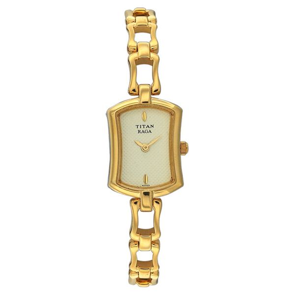 Titan Quartz Analog Champagne Dial Watch for Women - image number 0