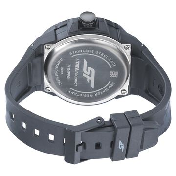 SF Turbo Quartz Analog Multicoloured Dial PU Strap Watch for Men
