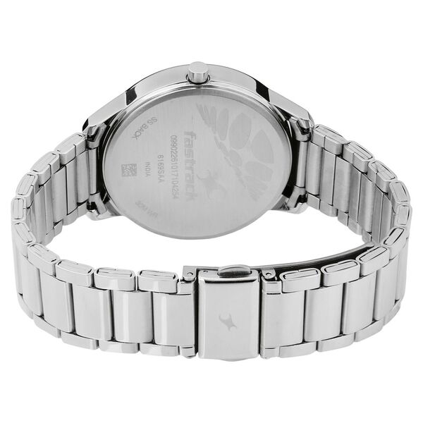 Fastrack Loopholes Quartz Analog White Dial Stainless Steel Strap Watch for Girls - image number 3