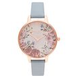 Olivia Burton Quartz Analog Pink Dial Leather Strap Watch for Women - image number 0