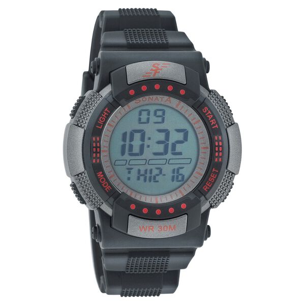 Sonata Digital Dial Strap Watch for Men - image number 0