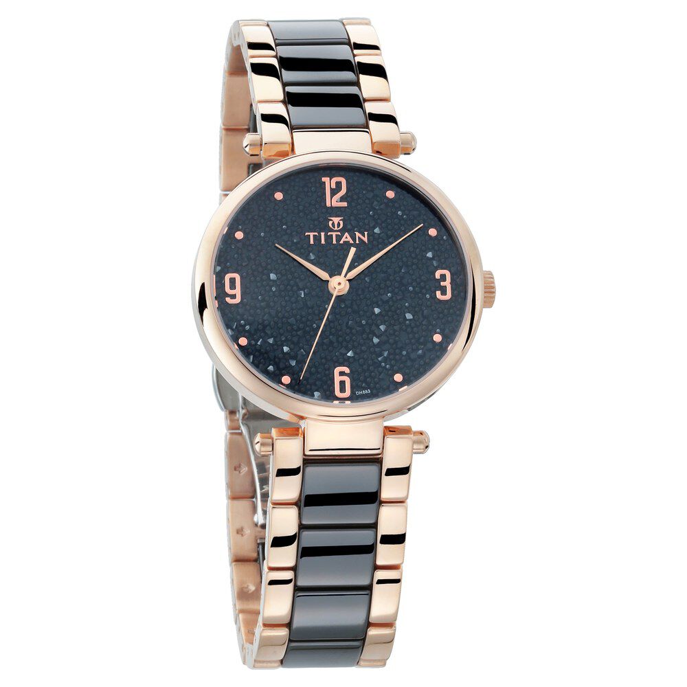 Buy Online Titan Ceramics White Dial Analog Stainless Steel and