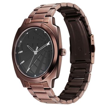 Fastrack Groove Quartz Analog Black Dial Guys Stainless Steel Watch
