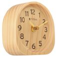 Titan Wooden Table Clock Light Brown Dial with Silent Sweep Technology - image number 1