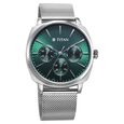 Titan Classique Suave Quartz Green Dial Silver Stainless Steel Mesh Strap Watch for Men - image number 1