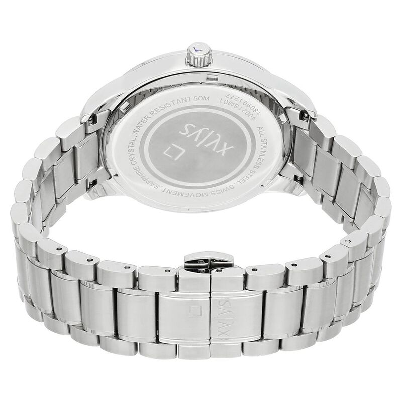 Xylys Quartz Analog Moonphase White Dial Stainless Steel Strap Watch for Men - image number 4