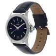 Xylys Swiss Analog Blue Leather Strap and Blue Dial Watch For Men - image number 1