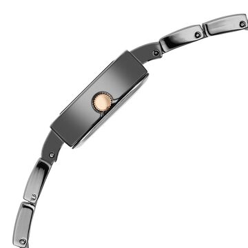 Vyb Successor By Fastrack Quartz Analog Grey Dial Metal Strap Watch For Girls