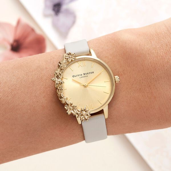 Olivia Burton Quartz Analog Golden Dial Watch for Women - image number 3