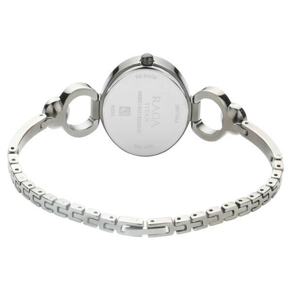 Titan Raga Viva Grey Dial Analog with Day and Date Metal Strap Watch for Women - image number 4