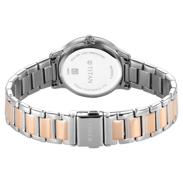 Titan Horizon Quartz Analog Rose gold Dial Stainless Steel Strap Watch For Women - image number 4