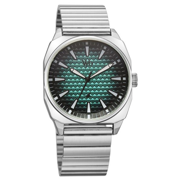 Vyb Drift By Fastrack Quartz Analog Blue Dial Silver Stainless Steel Strap Watch For Guys - image number 2