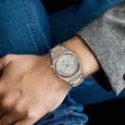 Titan Micromotors Analog with Retrograde Day and Date and Silver Dial Dual Tone Pink Stainless Steel Strap Watch for Men - image number 7