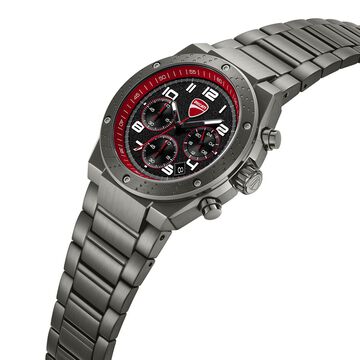 Ducati Quartz Chronograph Black Dial Black Stainless Steel Strap Watch For Men