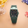 Vyb Pioneer By Fastrack Quartz Analog Green Dial Metal Strap Watch For Guys - image number 0