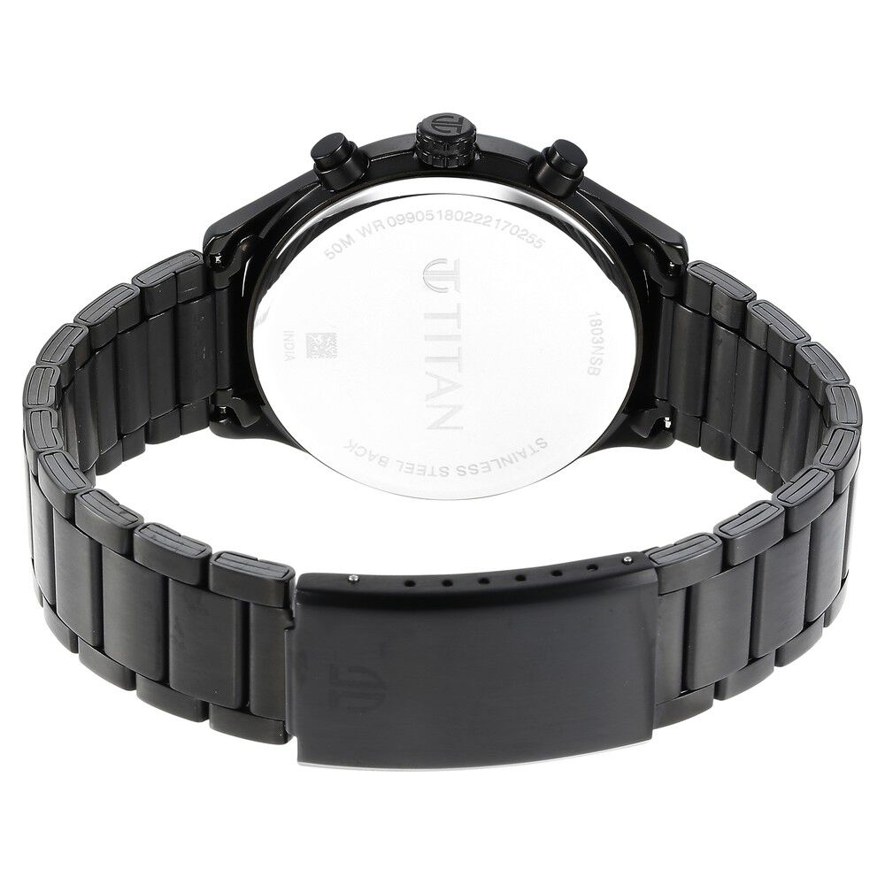 Multifunction watch 2025 stainless steel back