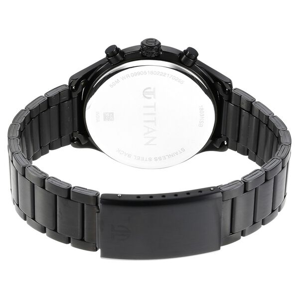 Titan Neo Black Dial Quartz Multifunction Stainless Steel Strap watch for Men - image number 4
