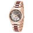 Kenneth Cole Automatic Automatic Brown Mother of Pearl Dial Rose Gold Ceramic Strap Watch For Women - image number 1
