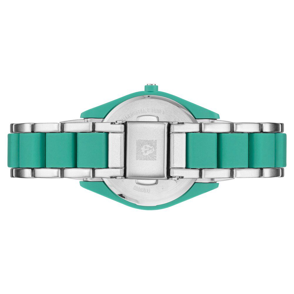 Buy Online Anne Klein Quartz Analog Green Dial Plastic Strap Watch
