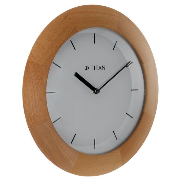 Titan Wooden Wall Clock with Domed Glass - 32.3 cm x 32.3 cm (Medium) - image number 2