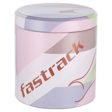 Fastrack Style Up Black Dial Metal Strap Watch for Girls