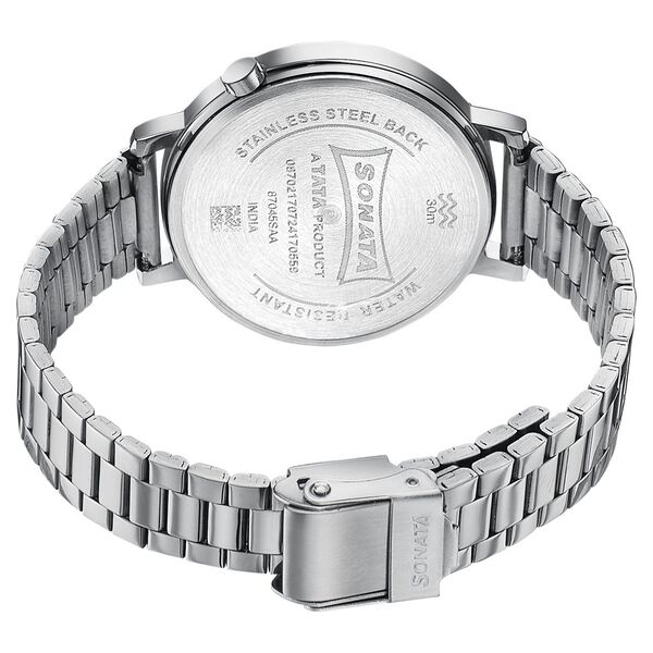 Sonata Elegent Essentials Quartz Analog Silver Dial Stainless Steel Strap Watch For Women - image number 4