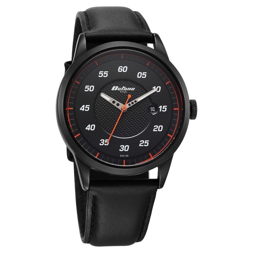 Titan octane black metal watch 2025