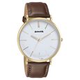 Sonata Quartz Analog White Dial Brown Leather Strap Watch For Men - image number 2