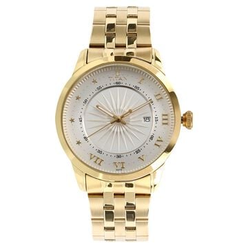 Titan Regalia Sovereign Quartz Analog with Date Silver Dial Stainless Steel Strap Watch for Men