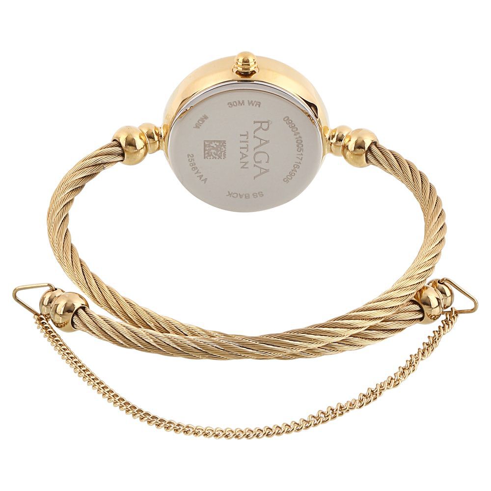 Buy Online Titan Quartz Analog White Dial Metal Strap Watch for Women nn2586ym01 Titan