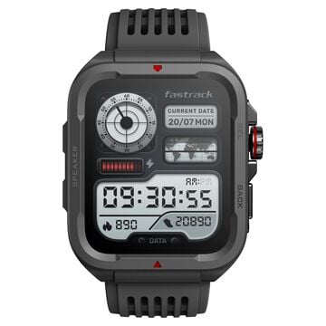 Fastrack Active with 1.83" UltraVU HD Display and Functional Crown Rugged Smartwatch with Auto Multisport Recognition