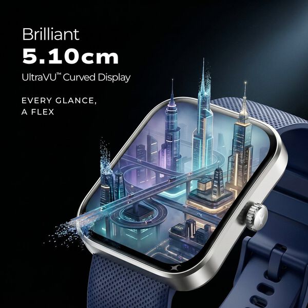 Fastrack Revoltt FS3 Smartwatch with 2.01" TFT Display,Push Button Interactions, HRM, SpO2, Sleep, Rotary Crown, IP68 - image number 1