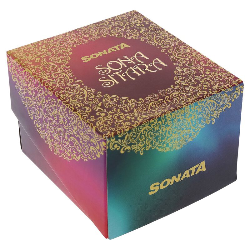 Sonata Quartz Analog Champagne Dial Metal Strap Watch for Women - image number 4