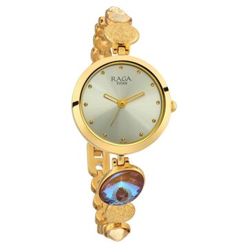 Titan Raga Moments Of Joy Mother of Pearl Dial Women Watch With Metal Strap
