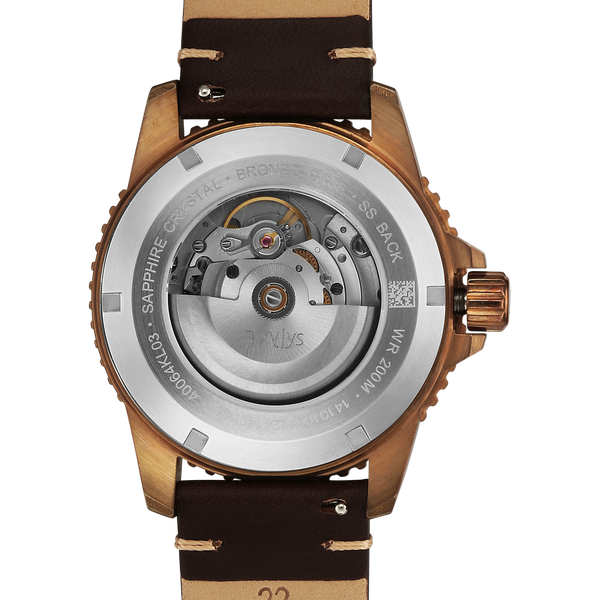 Buy Online Xylys Swiss Automatic Brown Dial Brown Leather Strap