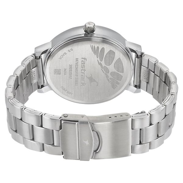 Fastrack Fundamentals Quartz Analog Blue Dial Stainless Steel Strap Watch for Guys - image number 3