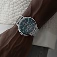 Titan Light leathers Multifunction Anthracite Dial Stainless Steel Strap Watch For Men - image number 4
