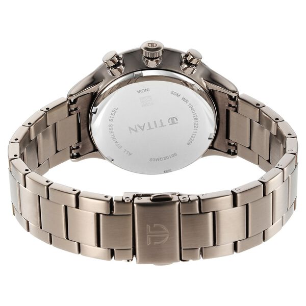 Titan Urban Magic Brown Dial Multial Stainless Steel Strap watch for Men - image number 4
