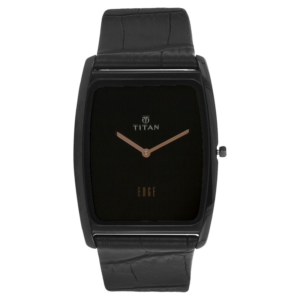 Titan slim black watch 2025
