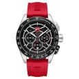 Ducati Quartz Chronograph Black Dial Red Silicone Strap Watch For Men - image number 0
