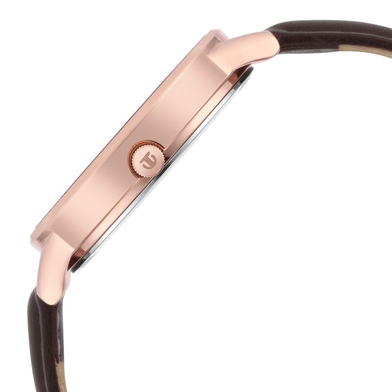 Titan Crescent Quartz Analog Leather Strap Watch for Women - image number 3