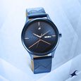 Fastrack Style Up Black Dial Leather Strap Watch for Guys