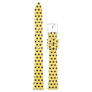 14 mm Yellow Genuine Leather Strap for Women