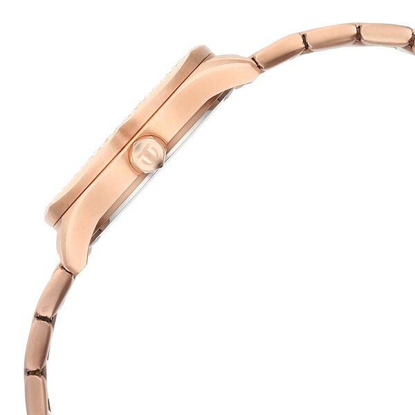 Titan Glamour Quartz Analog with Date Silver Dial Rose Gold Stainless Steel Strap Watch For Women - image number 4